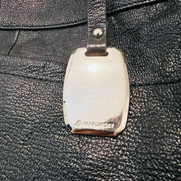 B. Makowsky black leather shoulder bag - Picture 6 of 16